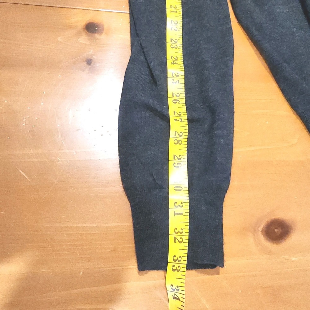 Alan Flusser Sweater Mens Large Gray Purple V Neck Merino Wool Blend Lightweight - Picture 11 of 13
